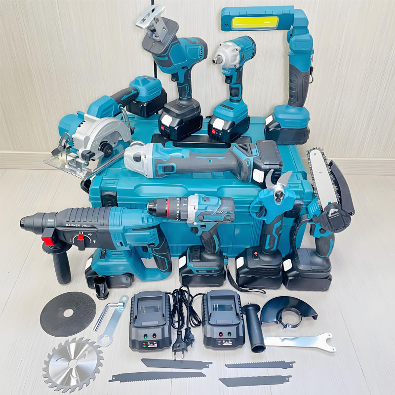 Power Tools Repairs - ชุดเครื่องมือไฟฟ้าไร้สายคุณภาพสูง 21 โวลต์ แบบไร้แปรงถ่าน พร้อมไขควงและสว่านแบบพกพา 9