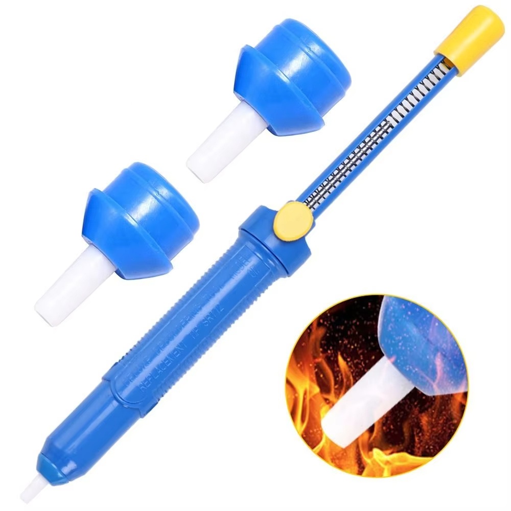 Power Tools Repairs - ปั๊มดูดตะกั่วแบบแมนนวลพร้อมแรงดูดสูง 38 ซม.-Hg สำหรับเครื่องมือเชื่อมแผงวงจร การซ่อมแซมเครื่องใช้ไฟฟ้าภายในบ้าน