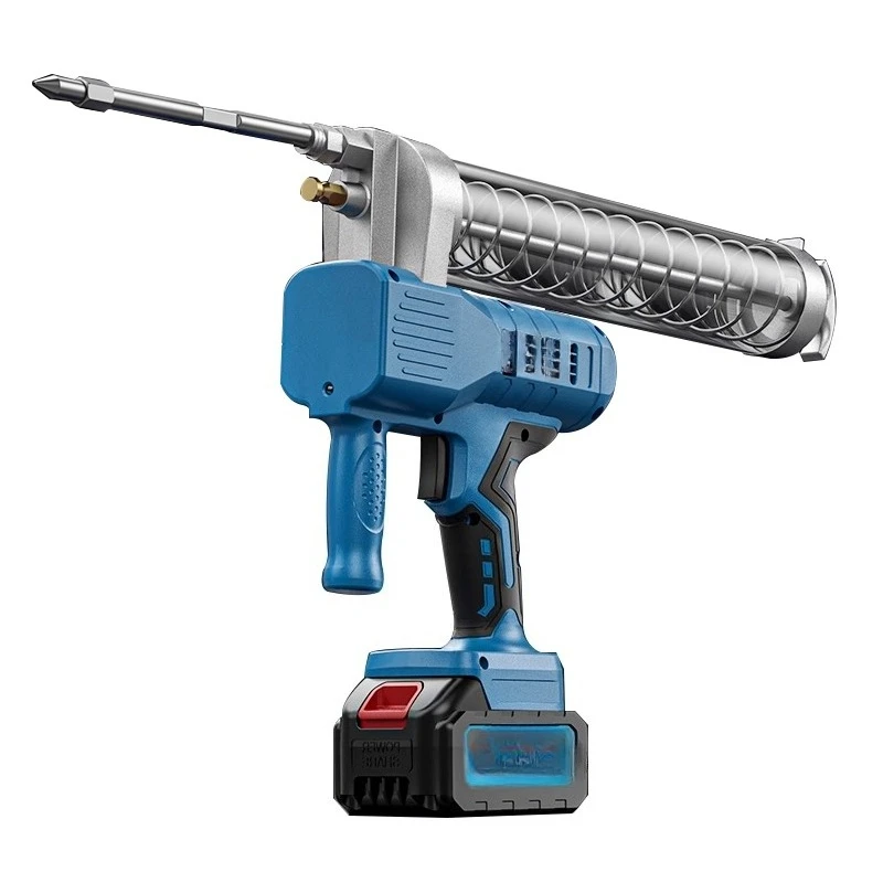 Power Tools Caterpillar - ปืนอัดจาระบีไฟฟ้า 24V แบตเตอรี่ลิเธียมแบบชาร์จใหม่ได้ รถขุดตีนตะขาบอัตโนมัติ