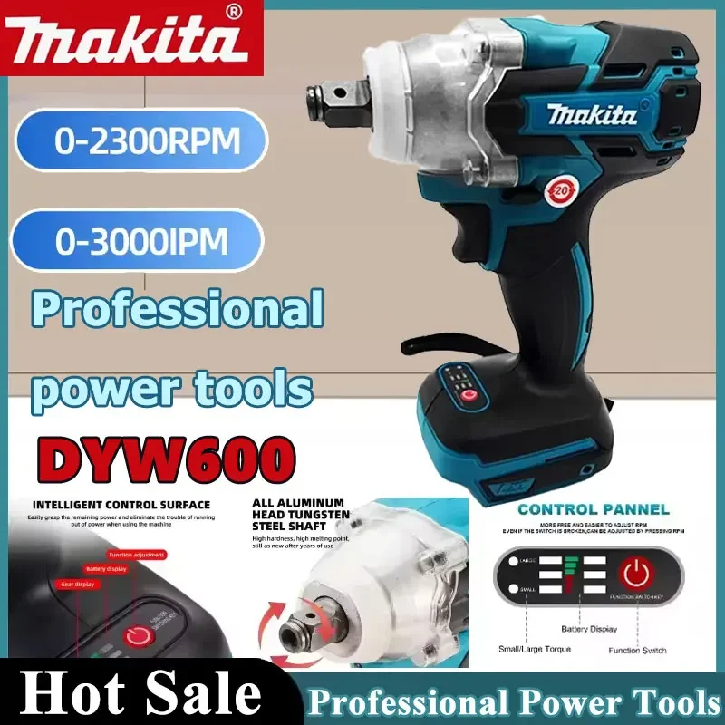 Power Tools Repairs - มากีต้า DTW600 ประแจกระแทกไร้สาย 280N.m แรงบิดสูง ประแจไฟฟ้าแบบไม่มีแปรงถ่าน
