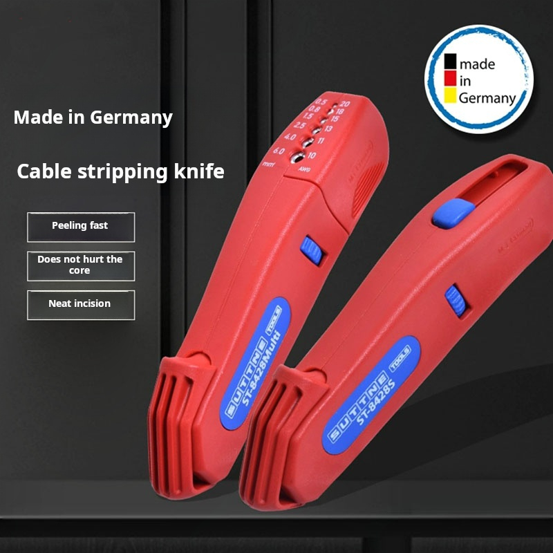 Power Tools Germany - Suttne ช่างไฟฟ้ามัลติฟังก์ชั่มืออาชีพเครื่องมือปอกสายไฟมีดปอกสายไฟเกรดอุตสาหกรรม