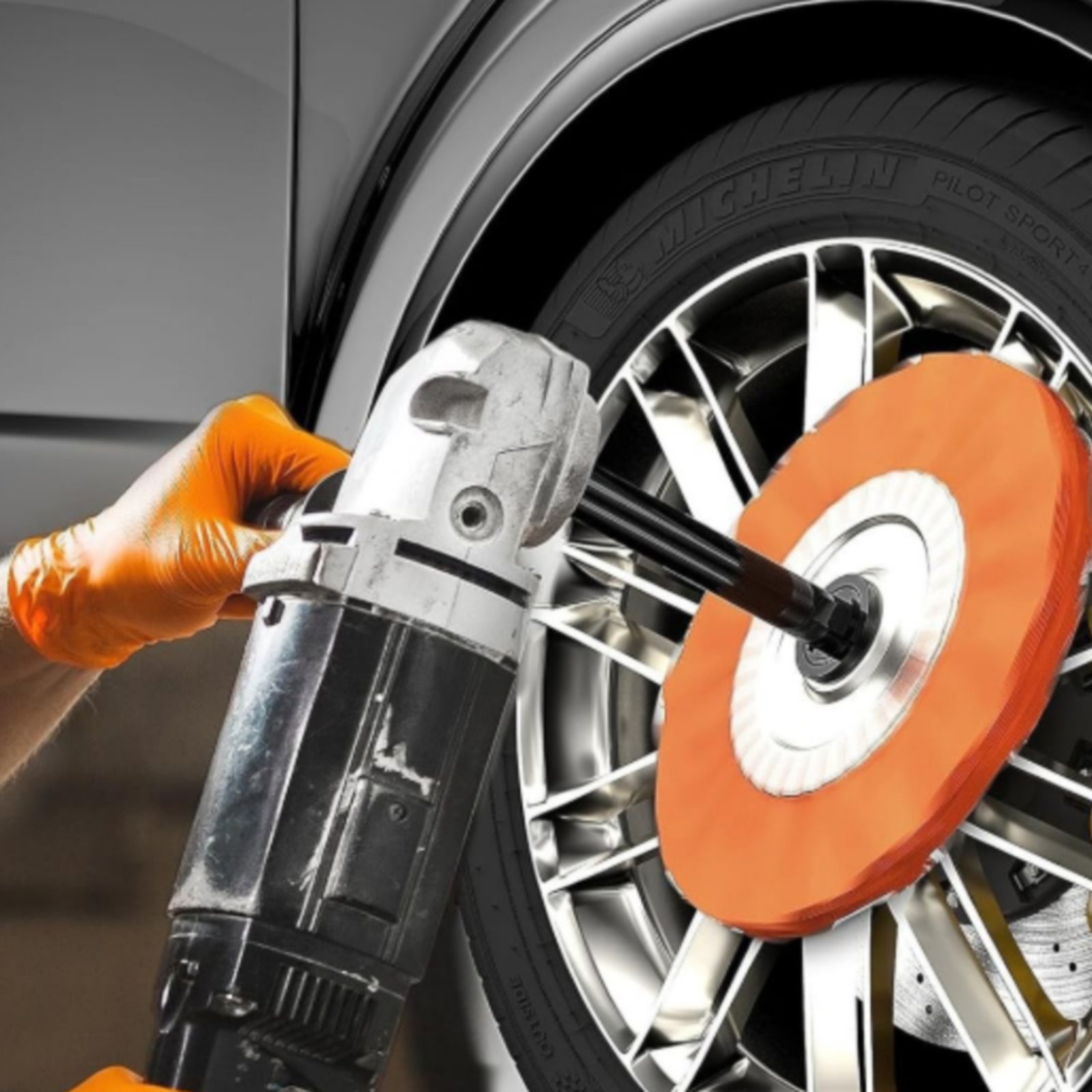 Power Tools Grinder - ชุดประแจขันน็อตหน้าแปลนเครื่องเจียร ชุดอุปกรณ์ป้องกันใบเจียรแบบหลายชิ้น แกนต่อเพิ่มความยาว อุปกรณ์เสริมเครื่องมือไฟฟ้า