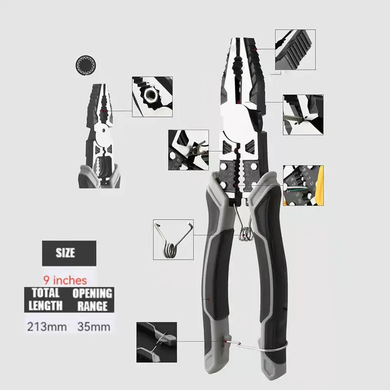 ชุดเครื่องมืออเนกประสงค์: คีมป - Power Tools Germany บทวิจารณ์และราคา