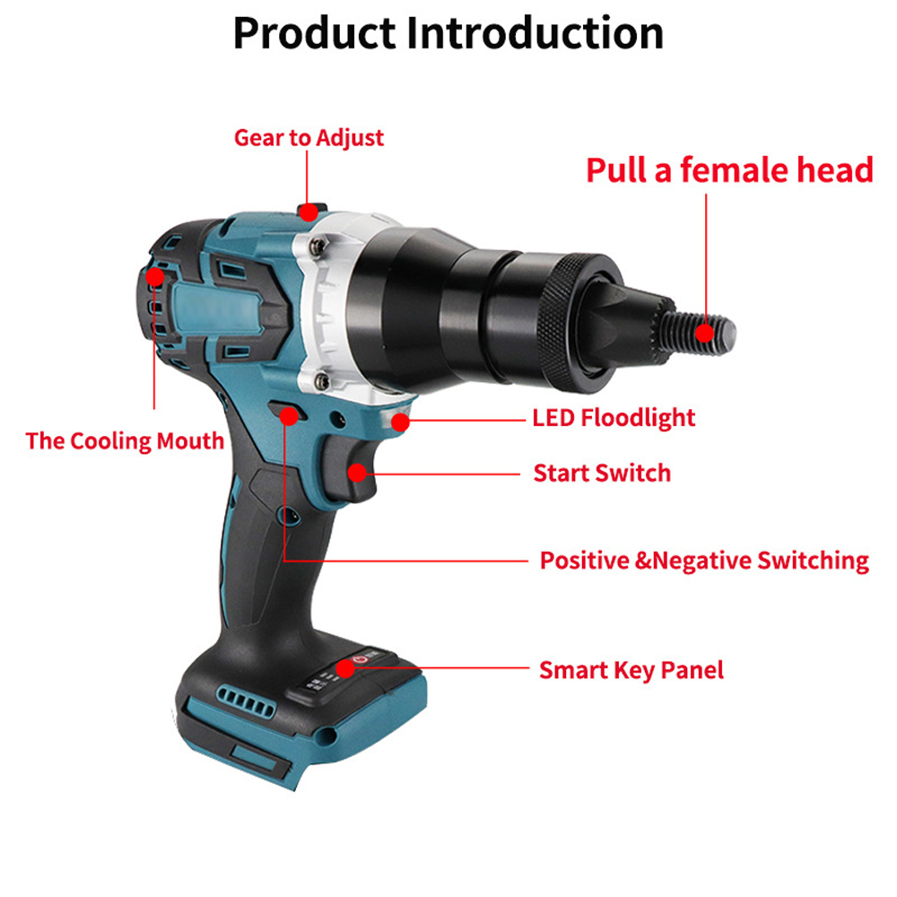 ชุดเครื่องยิงรีเวทไฟฟ้าแบบไร้แ - Power Tools List บทวิจารณ์และราคา