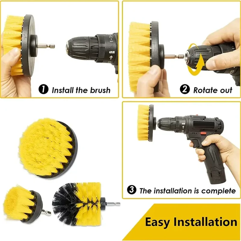 ชุดแปรงขัดทำความสะอาด 3 ชิ้น/ช - Power Tools List บทวิจารณ์และราคา