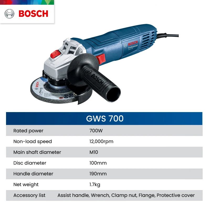 บ๊อช GWS700 เครื่องเจียรมุมไฟฟ - Power Tools Grinder บทวิจารณ์และราคา